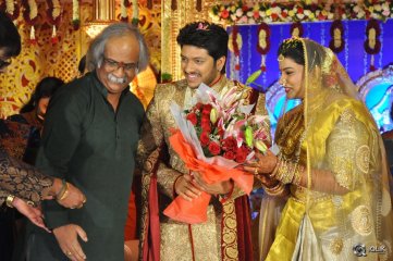 Music Director Koti Son Rajeev Wedding Reception Photos
